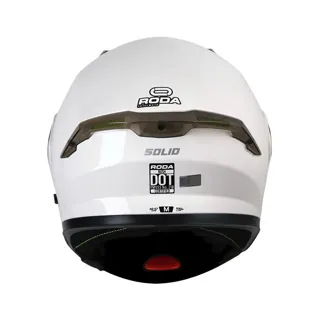 CASCO RODA RUSH L BLANCO/GRIS BRILLOSO DOT ABATIBLE SVS
