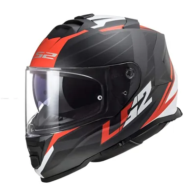 CASCO CERRADO LS2 STORM II NERVE L NGO/MATE/ROJ FF800