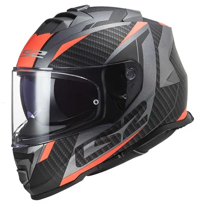 CASCO CERRADO LS2 STORM II RACER L NGO/NJA FLUO FF800