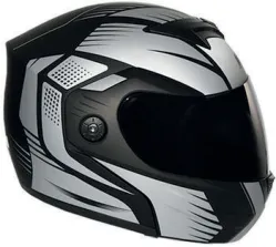 CASCO IRON RACING AIRFOIL XL GRIS IR108II DOT MICA AHUMADA ABATIBLE