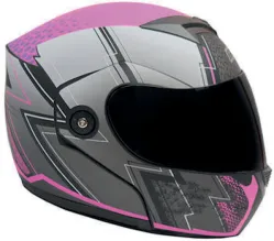 CASCO IRON RACING STREET RIDERS S ROSA MICA AHUMADA ABATIBLE IR108II DOT