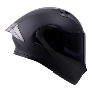 CASCO RODA RUSH XL NEGRO MATE LOGO ROJO MICA HUMO ABATIBLE SVS