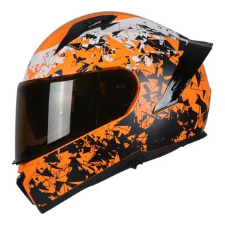 CASCO RODA DRIFT L NARANJA MATE FRACTAL RISE CERRADO MICA HUMO SVS