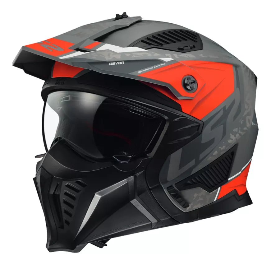 CASCO ABIERTO LS2 DRIFTER DEVOR M PLA/TIT/ROJ OF606