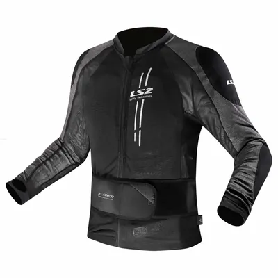 CHAMARRA DEPORTIVA LS2 XL-2XL NEGRO X-ARMOR TEXTIL