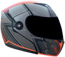 CASCO IRON RACING STREET RIDERS XL ROJO IR108II DOT MICA AHUMADA ABATIBLE