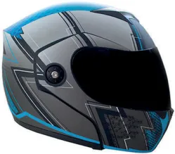 CASCO IRON RACING STREET RIDERS XL AZUL IR108II DOT MICA AHUMADA DOT