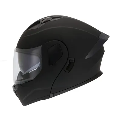 CASCO R7 RACING DYNATOS MAGNO L NEGRO MATE ABATIBLE DOBLE MICA DOT