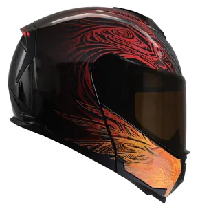 CASCO RODA REVENGE PRO L CARBON PHOENIX LED MICA HUMO ABATIBLE  SVS