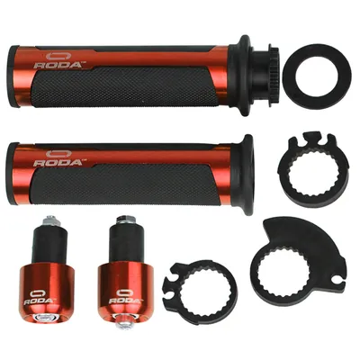 PUŃOS RODA C/CONTRAPESO NEGRO/NARANJA SET