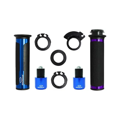 PUŃOS RODA C/CONTRAPESO NEGRO/AZUL SET