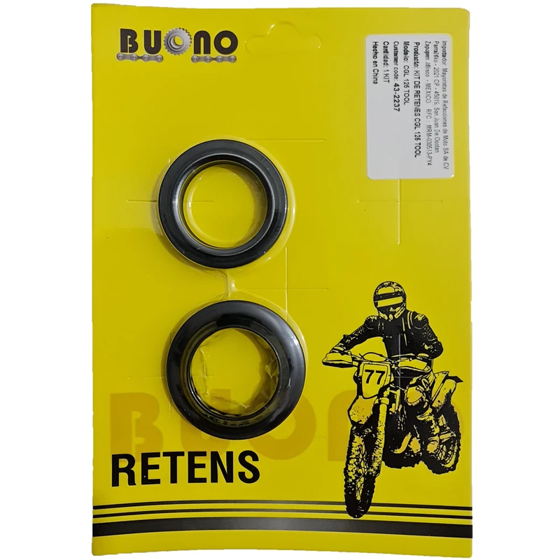 RETENES MAREMOTO SUSPENSION Y CUBRE POLVO CGL125 TOOL 31*43*10.5