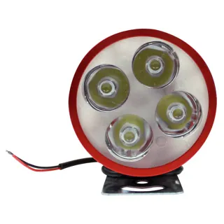 FARO AUXILIAR 4 LEDS CON STROBO (ROJO)