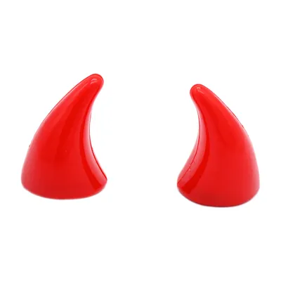 ACCESORIO P/CASCO CUERNOS ROJO UNIVERSAL