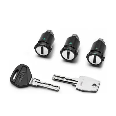 KIT CERRADURAS SECURITY LOCK OUTBACK EVO 3 CILINDROS LLAVE Y DUPLICADO SLR103 GIVI