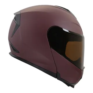 CASCO RODA REVENGE PRO XL GUINDA MATE MICA HUMO ABATIBLE