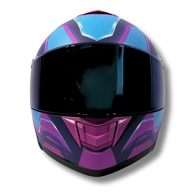 CASCO 2W ABATIBLE LIBERTY AZUL ROSA S (CAJA CON 6 PIEZAS)