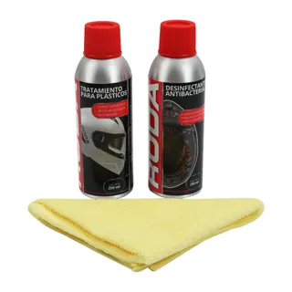 SET LIMPIADOR DE CASCOS EXTERNO E INTERNO 250ML RODA
