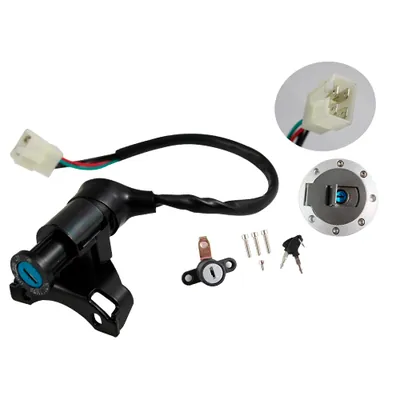 SWITCH INTERRUPTOR DE ENCENDIDO C/ JUEGO DE LLAVES TAPON DE GASOLINA RT-200 15-16 / RT200 GP 17-19