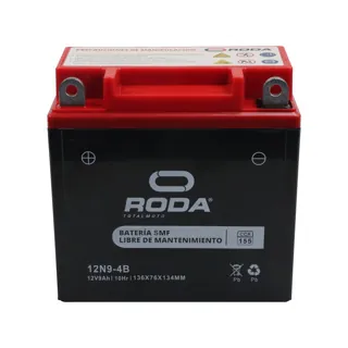 ACUMULADOR RODA GEL 12N9-4B 12V 9A AGM (CODIGO ANTERIOR 22-5021-001)