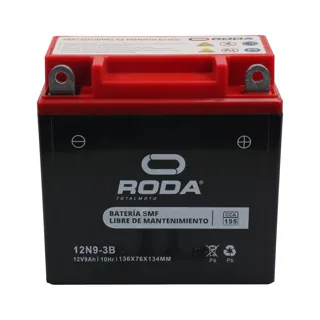 ACUMULADOR RODA12N9-3B 12V 9A AGM (CODIGO ANTERIOR 22-5028-001) SELLADO SMF