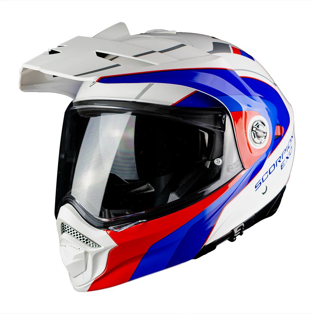 CASCO SCORPION ADX-2 KAMPS WHITE - RED - BLUE M