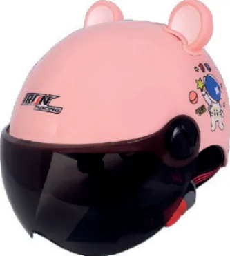 CASCO IRON RACING 3/4 SPACE ROSA INFANTIL