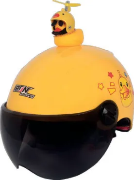 CASCO IRON RACING 3/4 DUCKLING AMARILLO INFANTIL