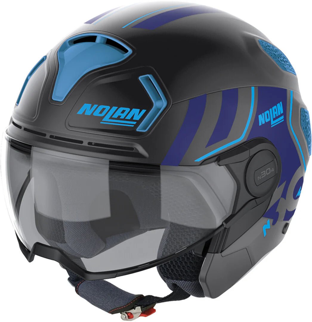 CASCO N30-4 T PARKOUR 27 GRIS MATE/AZUL L NOLAN