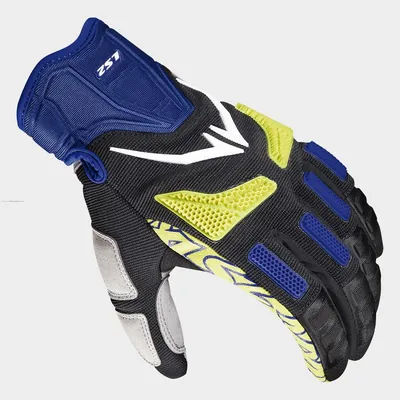 GUANTES VEL LS2 L AZL/AMA FLUO RAVIN TEXTIL