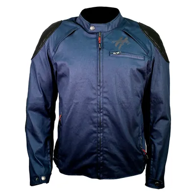 CHAMARRA AZUL ROCK WAX CORTA TALLA XG