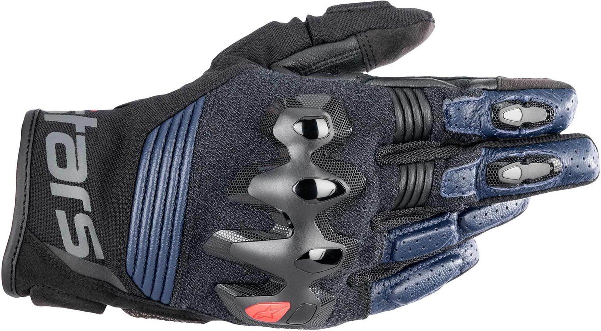 GUANTES DE PIEL HALO NGO/AZL M