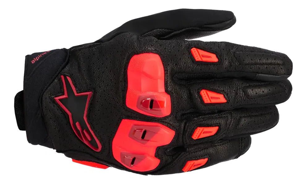 GUANTES TEXTIL SP25 SP X 7 NGO/ROJ FLUO S