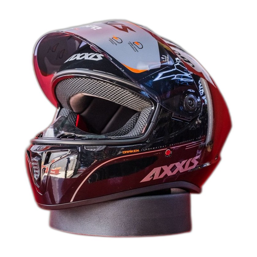 CASCO DRAKEN NEGRO BRILLO A1 SOLID L
