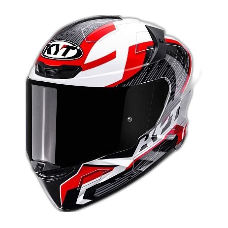CASCO KYT SPEEDING WHITE/RED S