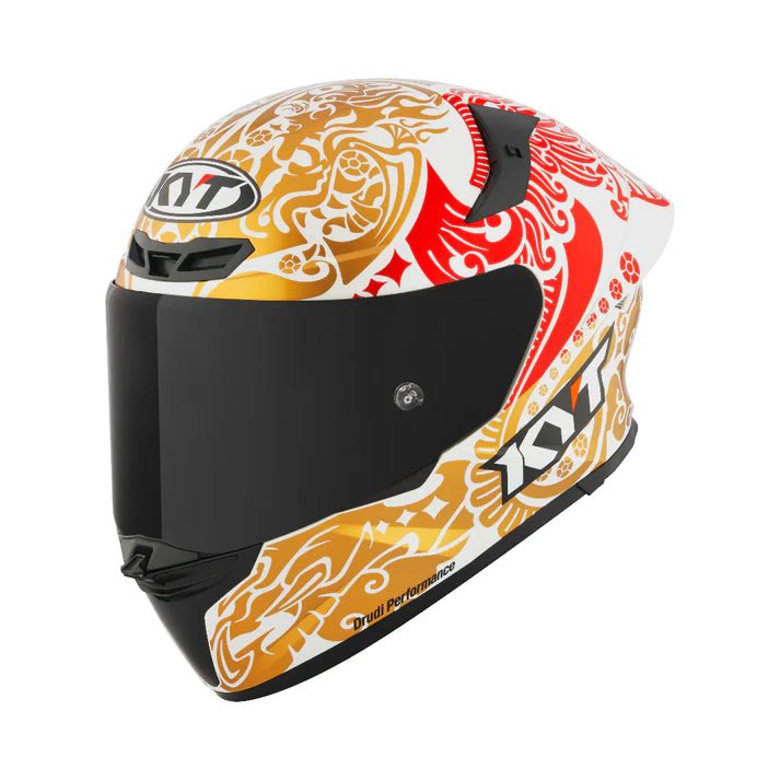 CASCO KYT REPLICA: BASTIANINI IND 2023 WHITE PEARL S