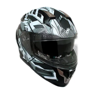 CASCO ABATIBLE ARMOR CERTIFICADO DOT ARMOR GRIS TALLA L MATE
