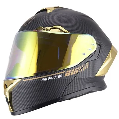 CASCO PARA MOTOCICLISTA ABATIBLE HALF TALLA L  CERTIFICADO DOT REVO VISOR LENTE HUMO