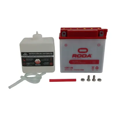 ACUMULADOR DC C/ELECTROLITO (12N7-4B) RODA 12V 7A AGM (CODIGO ANTERIOR 22-5016-001)