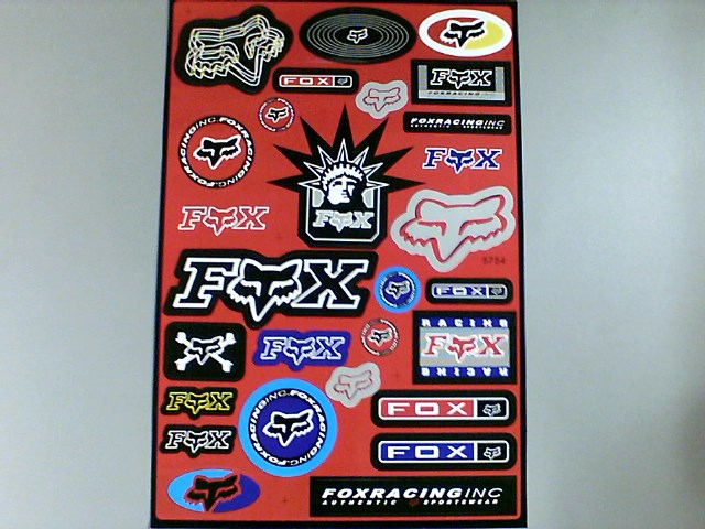 CALCOMANIA FOX LOGO PLANILLA