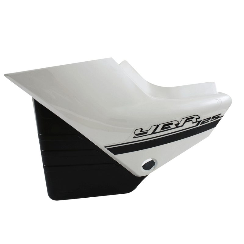 CUBIERTA LATERAL DERECHA YBR125 EXP(PZA)BLANCA WST