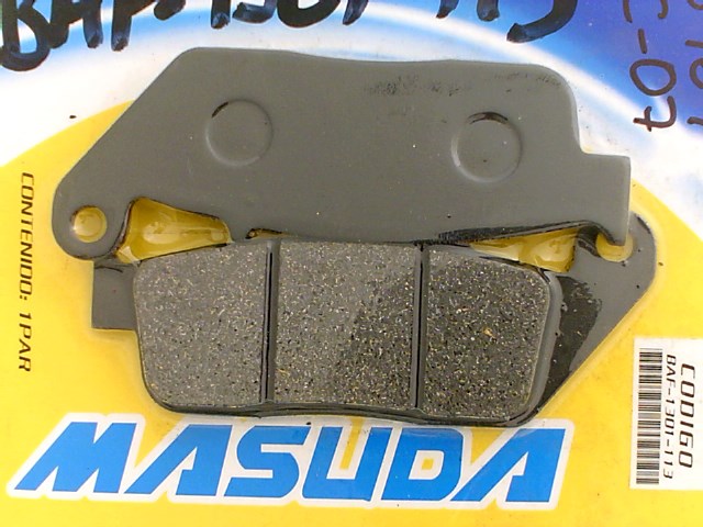 BALATA DEL MASUDA DISCO SUZUKI GZ150/HONDA CB1/CB110/CM250/CBR600/SHADOW750