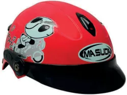 CASCO MASUDA NIŃO PANDA ROJO CACHUCHA