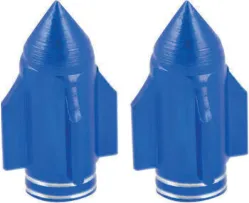 TAPON VALVULA AIRE ALUMINIO COHETE AZUL
