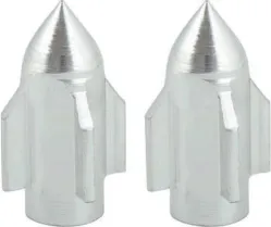 TAPON VALVULA AIRE ALUMINIO COHETE PLATA