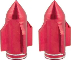 TAPON VALVULA AIRE ALUMINIO COHETE ROJO