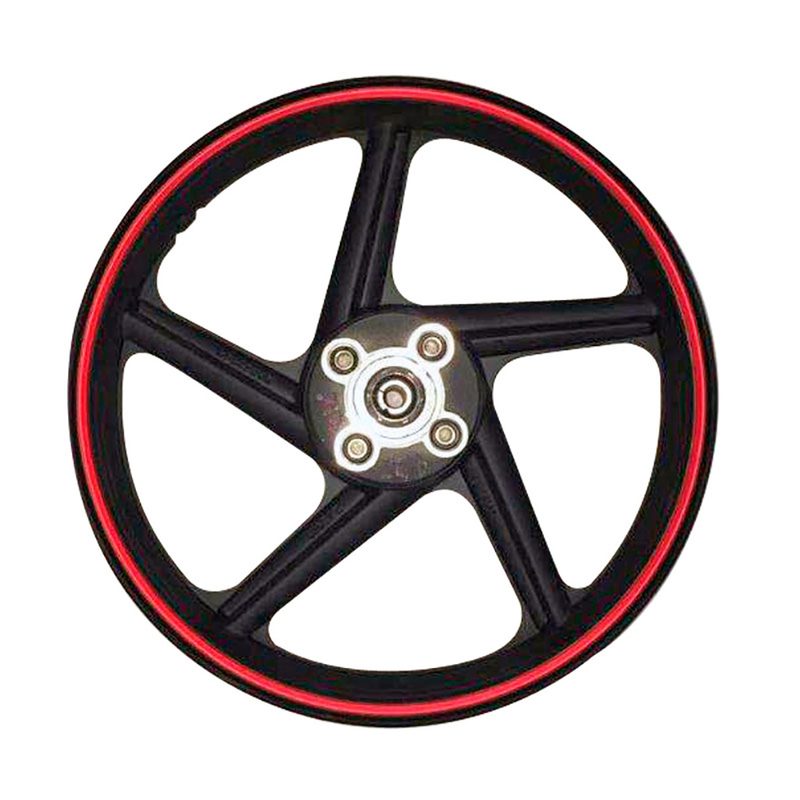 RIN RODA TRAS 18 FT180/FT200/FT250 NEGRO/ROJO TAMBOR C/BUJES