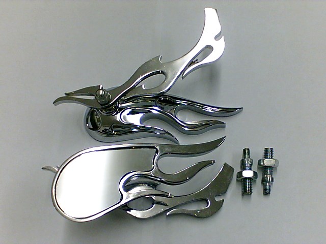 ESPEJOS (JGO) FORMA GOTA PLATEADO CROMADO