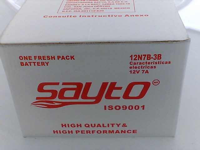 ACUMULADOR SAYTO 12N7B-3B ACIDO